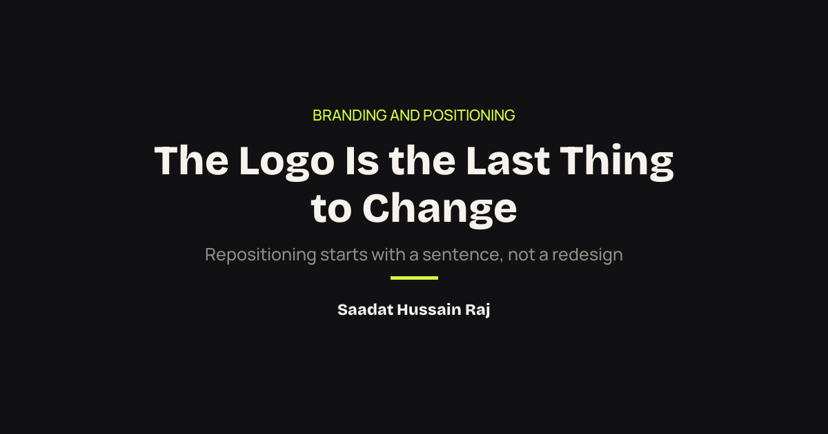 The Logo Is the Last Thing to Change