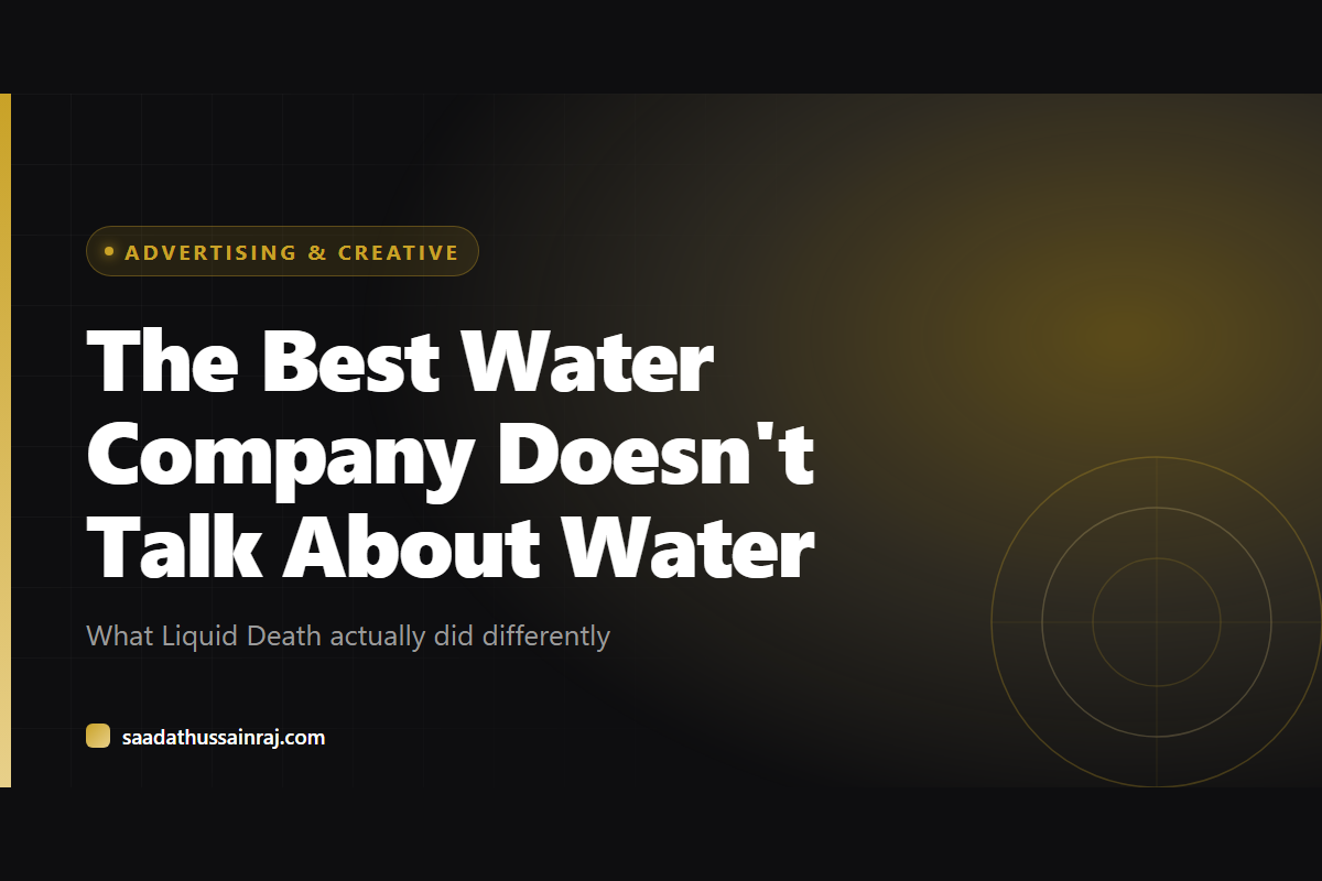 Liquid Death brand positioning beyond bottled water